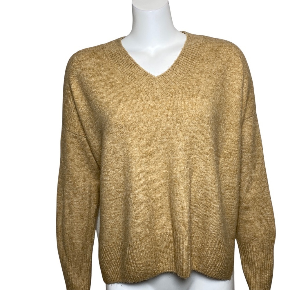 Vince Camuto Sweater Boxy Oversized Pullover V Neck Size M